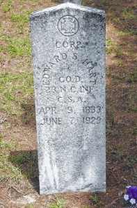  Edward S. (Sip) Hart’s tombstone is shown at Northam Cemetery, Rockingham. 